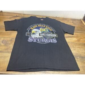 Vintage Harley Davidson Sturgis South Dakota 60th Anniversary Tshirt Large